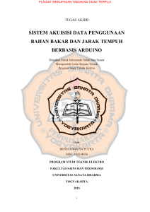 sistem akuisisi data penggunaan bahan bakar dan jarak tempuh