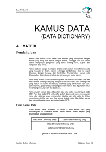 KAMUS DATA (DATA DICTIONARY)