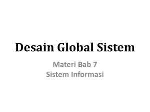 Desain Global Sistem