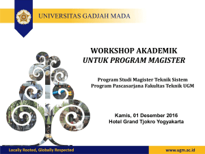 workshop akademik untuk program magister