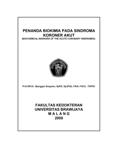 penanda biokimia pd sindrom koroner