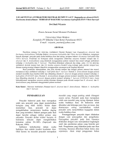 Jurnal KELAUTAN, Volume 3, No.1 April 2010 ISSN : 1907