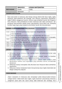 LOGIKA MATEMATIKA Kredit - Matematika-ITS