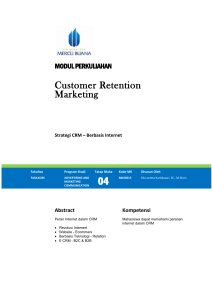 Customer Retention Marketing