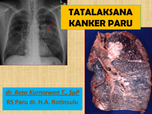 Pengobatan Kanker Paru - RS PARU Dr.HA ROTINSULU