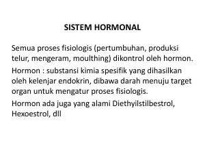 SISTEM HORMONAL