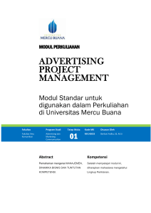 Modul Advertising Project Management