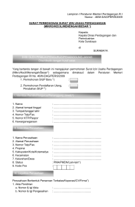 File Formulir SIUP - Dinas Perdagangan Surabaya
