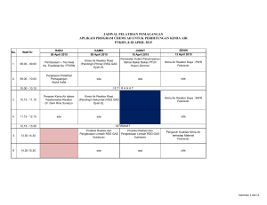 jadwal pelatihan pemagangan aplikasi program chemcad untuk