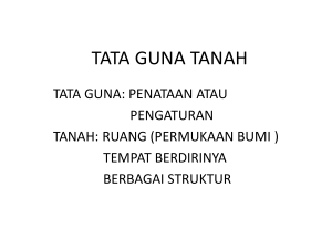 TATA GUNA TANAH