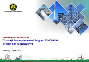 Strategi dan Implementasi Program 35.000 MW - APBI-ICMA