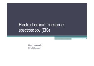 Electrochemical impedance spectroscopy (EIS)