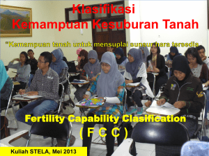 Klasifikasi kemampuan kesuburan (fertility capability clasification)