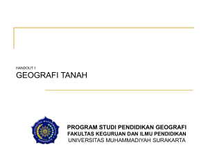 klasifikasi tanah - Pendidikan Geografi UMS