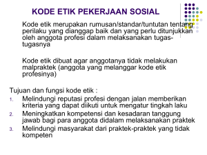 9-kode etik pekerjaan sosial