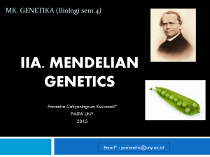 Genetika Mendel