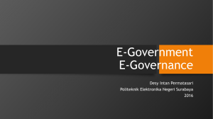 E-Government E-Governance - Politeknik Elektronika Negeri