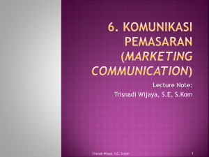 6. Komunikasi Pemasaran