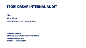 teori dasar internal audit