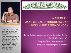 materi 3 pasar modal di indonesia dan mekanisme perdagangan