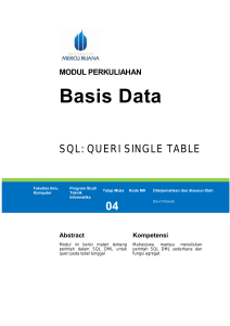 Sesi 04 - Basis Data