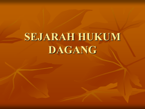 sejarah hukum dagang - E