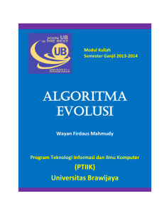 algoritma evolusi - Wayan Firdaus Mahmudy