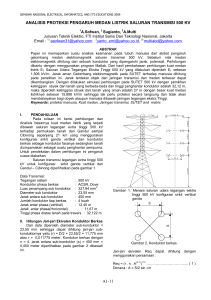 03_analisis proteksi pengaruh medan listrik saluran