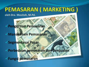 pemasaran ( marketing )