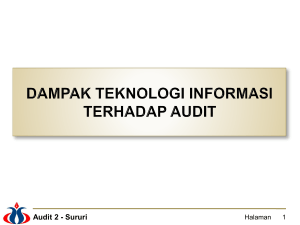 Sururi DAMPAK TEKNOLOGI INFORMASI TERHADAP AUDIT