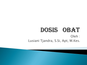 DOSIS obat - FK UWKS 2012 C