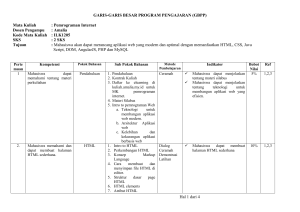 GBPP Pemrograman Internet