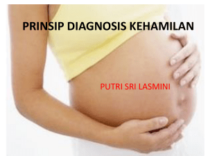 PRINSIP DIAGNOSIS KEHAMILAN