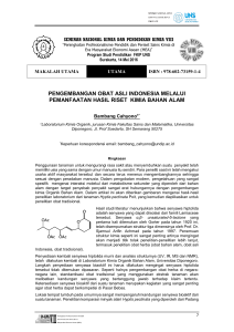 pengembangan obat asli indonesia melalui pemanfaatan hasil riset