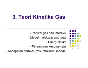 3. Teori Kinetika Gas