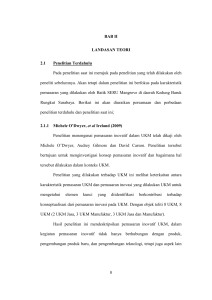 8 BAB II LANDASAN TEORI 2.1 Penelitian Terdahulu Pada