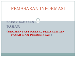 pemasaran layanan informasi - Bahan Ajar Ilmu Perpustakaan