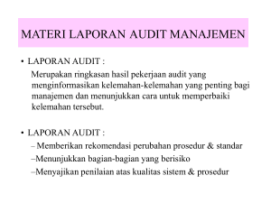 laporan audit manajemen