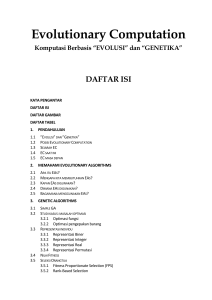 Evolutionary Computation: Komputasi Berbasis Evolusi dan Genetika