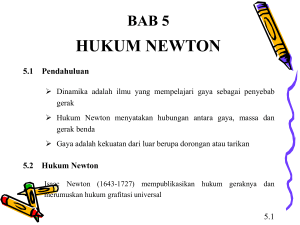 Bab5 Hukum Newton.