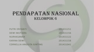 PENDAPATAN NASIONAL kelompok 6