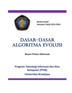 DASAR-DASAR Algoritma Evolusi