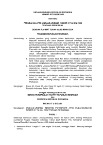undang-undang republik indonesia