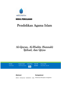 Modul Pendidikan Agama Islam [TM2]