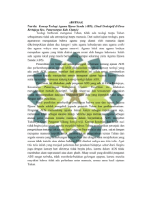 ABSTRAK Nurela: Konsep Teologi Agama Djawa Sunda (ADS