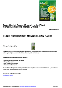 Toko Herbal Bekasi|Rawa Lumbu|Obat Herbal