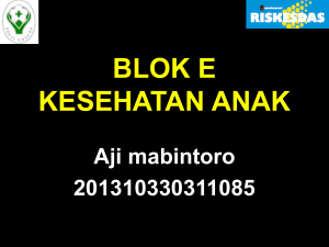 penjelasan kuesioner kesehatan anak