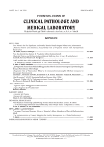 indonesian journal of clinical pathology and medical laboratory