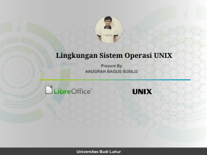 Lingkungan Sistem Operasi UNIX