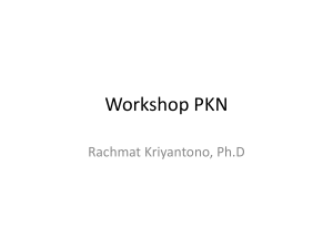Presentation PKN - Rachmat Kriyantono, Ph.D